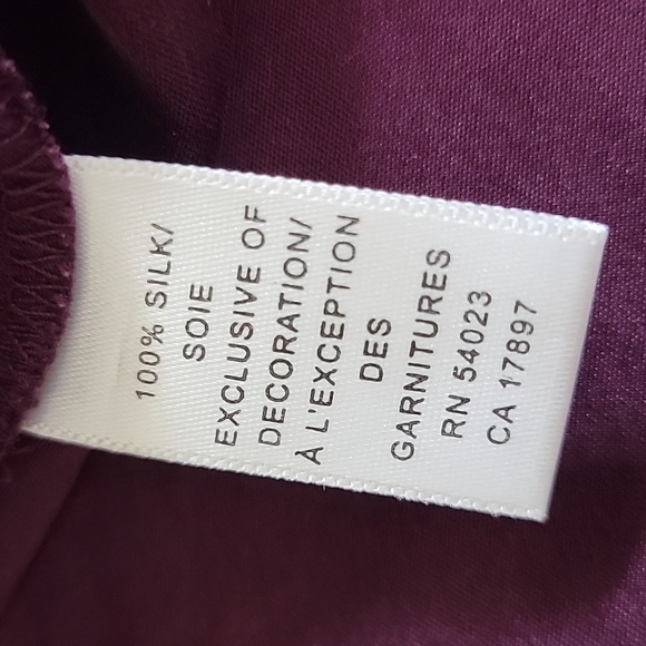 Silk Banana Republic Skirt Purple 0 XS Y2k Vintage Fairy Whimsigoth Party Office - Picture 6 of 7